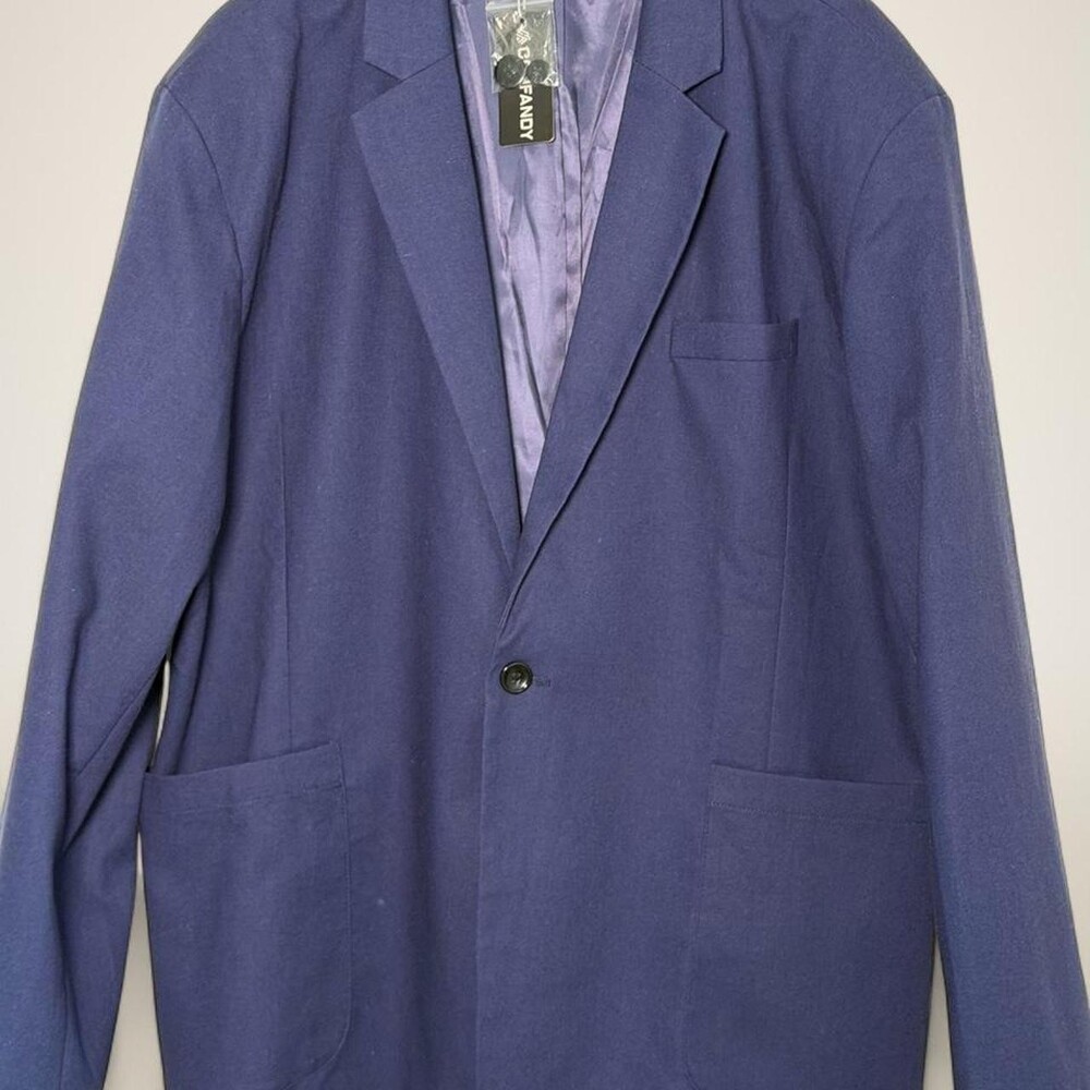 Coofandy Men's Navy Blazer Jacket Size XL